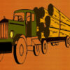 logging trucks coloring